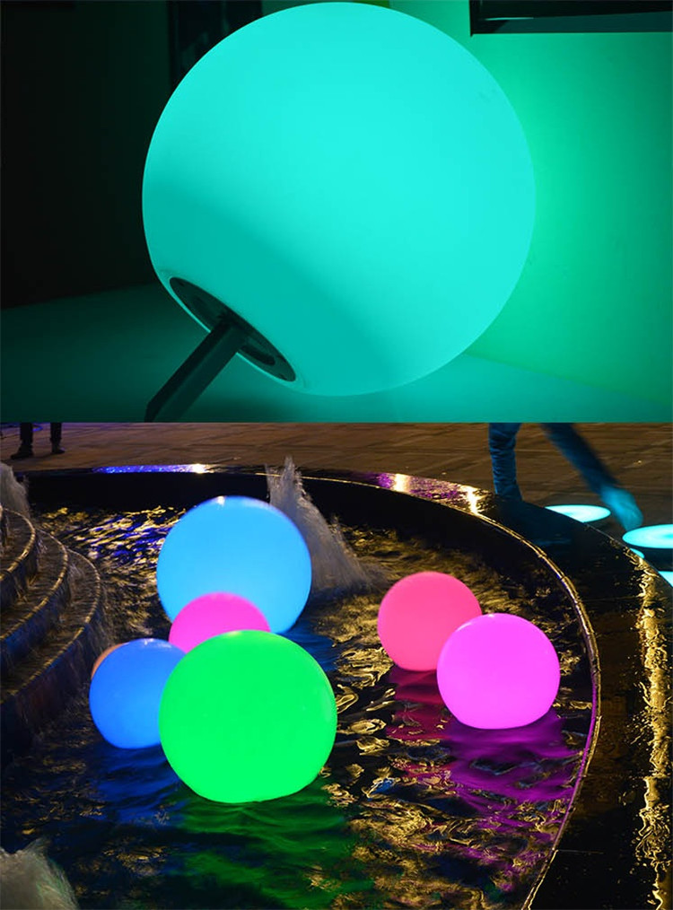 太阳能led花园球球体灯/太阳能花园的大型户外球灯与tuya功能