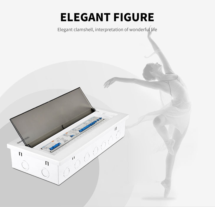 18 ways transparent flush mcb electrical distribution box Power Equipment