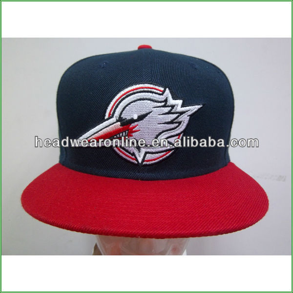 printed brim snapback cap and hat with 3d embroidery LOGO