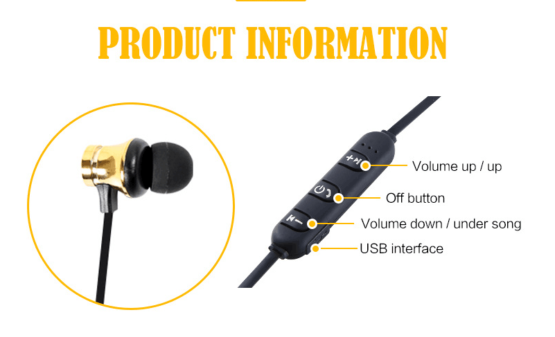 Factory Price Magnetic Sports  Wireless Earphones Stereo Mini Wireless Bluetooth Cordless Earphone Noise Cancelling headphone
