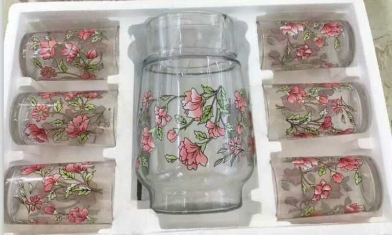 Low Price 7pcs drinking water glass set glass set drinking
