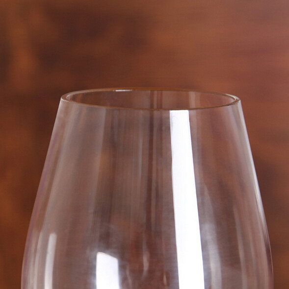 13 oz Strong Wine Glass for Red White by Machine Made High Stem Wine Glass