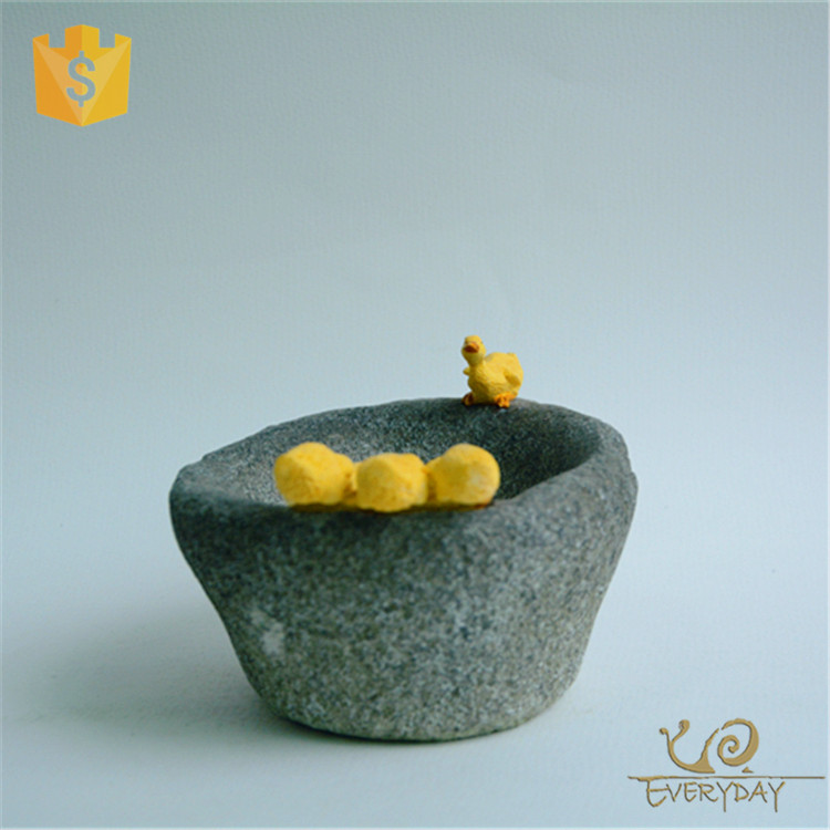 z10498a廉价家居装饰树脂手工制作鸭花小花盆植物室内播种机花盆