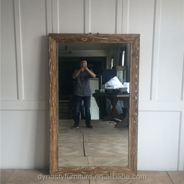 Винтажном стиле из массива дерева дизайн зеркало в ванной
