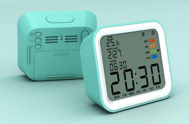 Newly ABS Digital Desk Clock with Backlight and Talking Function