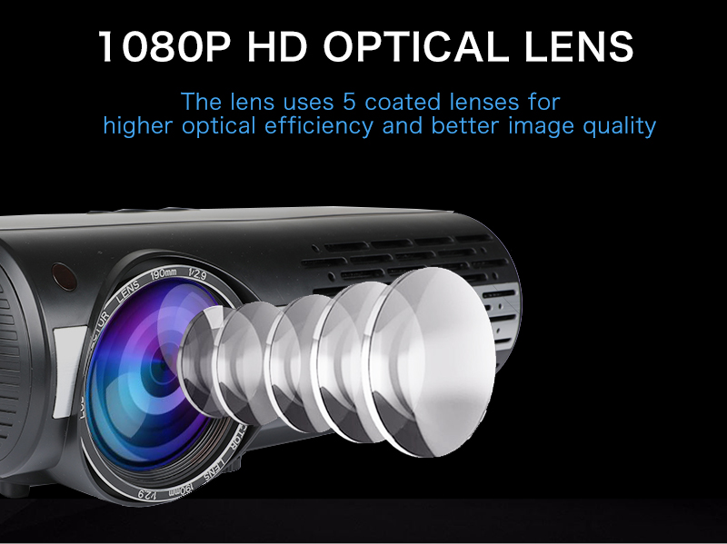 M2 Projector Android 6.0 OS Smart Wi-Fi Wireless Projection YouTube Online Video Projector