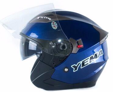 YEMA YM-627 Open Face Flip DOT Motorcycle Moped Helmet Matte Black - View #8