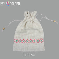linen cross-stitched embroidery purses pouches small bags sundries cosmetic purses pouches small bags
