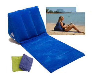 Pvc Inflatable Beach Mat With Back Support Pvc Inflatable Beach