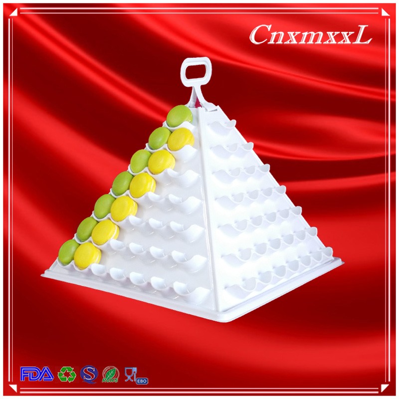 33 Cells Round Shape Macaron Gift Box Recyclable For Food