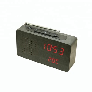 MDF wooden Radio alarm clock