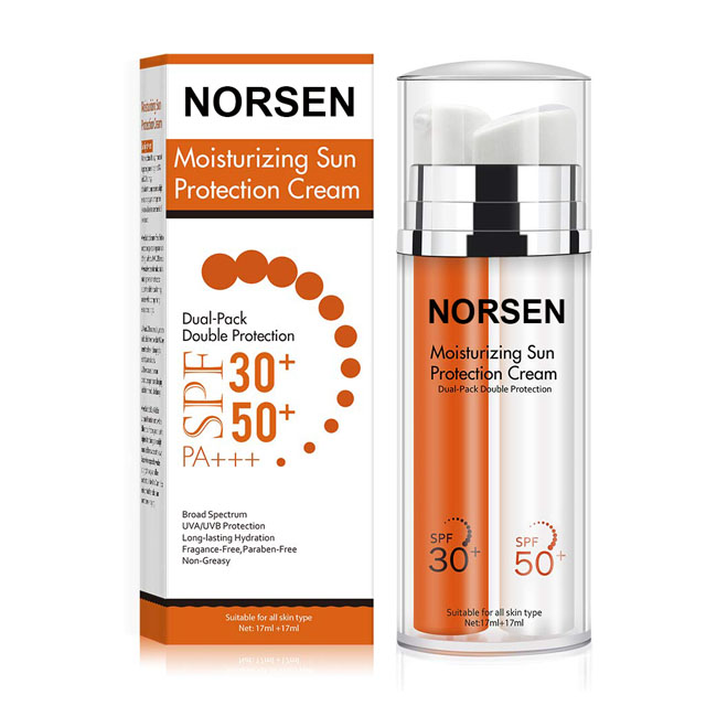 Private Label Natural Organic Skin Care SPF  50 Sunscreen Cream