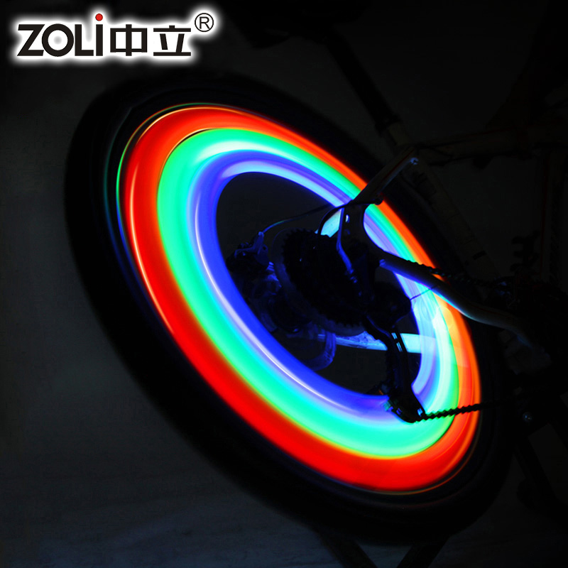 Велосипедные аксессуары ZOLi ZL1201, велосипедный фонарь на колесо, ночной велосипедный фонарь для велосипеда