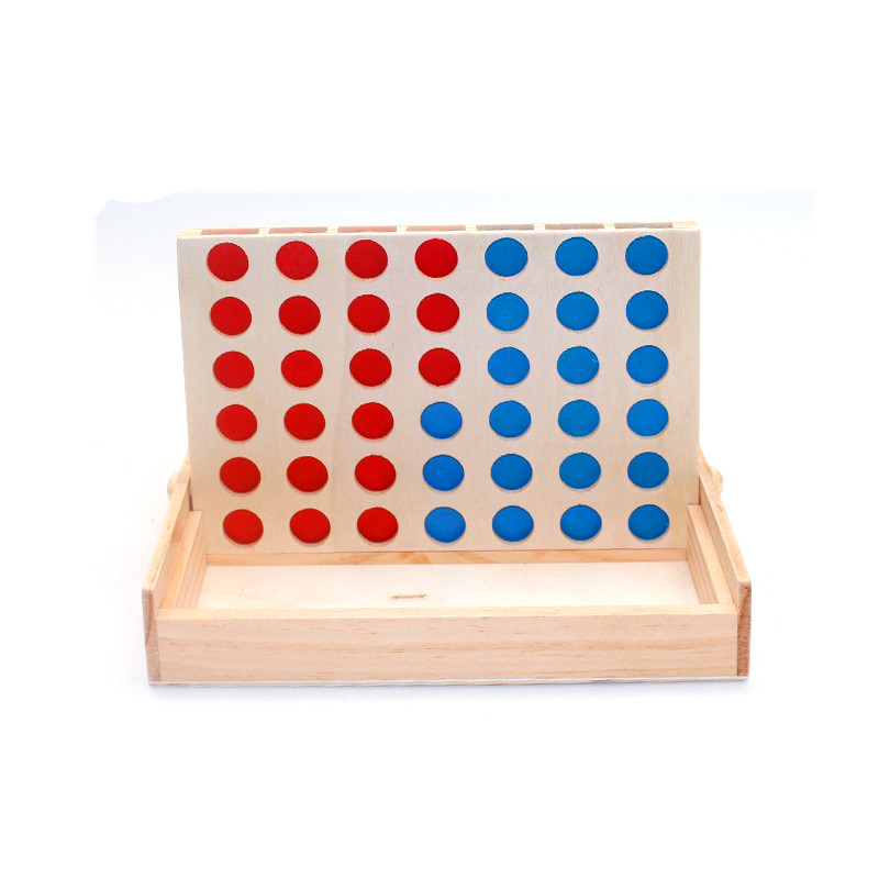 Madeira mini conectar Linha Up 4 4 em uma Fileira de Jogo, 4 para Marcar, line up 4 inteligente para Crianças ou Adultos