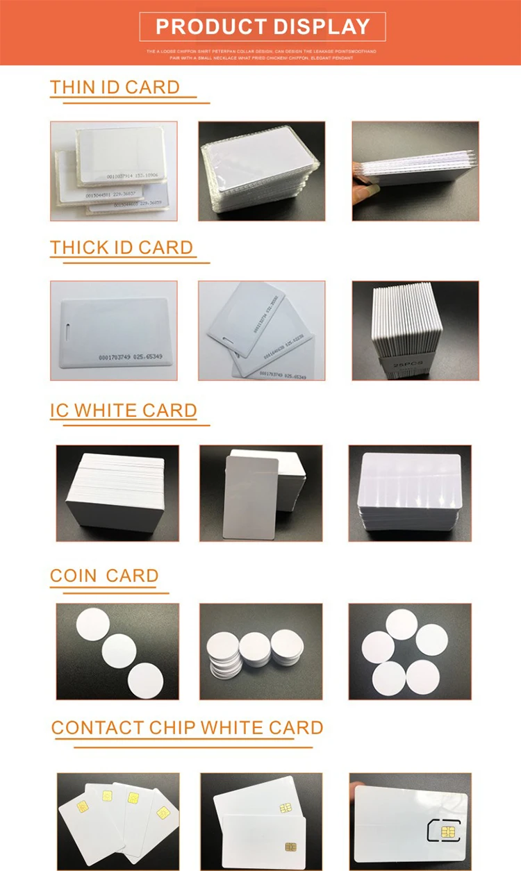 Black PVC Digital Business NFC Card Inkjet printable Rewritable Blank NFC Card for Access Control