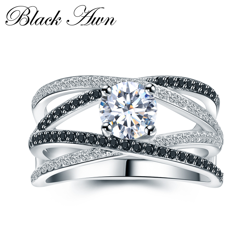 Dudee 316L Stainless Steel Couple Style Wedding womens engagement rings fashion rings for women