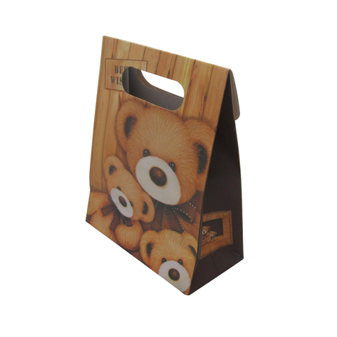 玩具熊礼品纸袋,可爱纸礼品袋