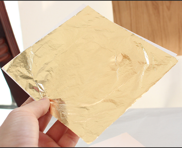 16x16cm 1000 pcs #2.5铜材料镀金纸家具,天花板装饰仿金箔床单