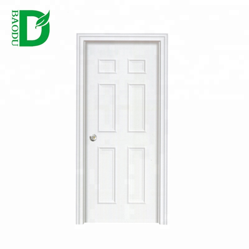 Baodu ホット販売アメリカの鉄鋼ドア 6 パネルドア中空コアフラッシュドア
