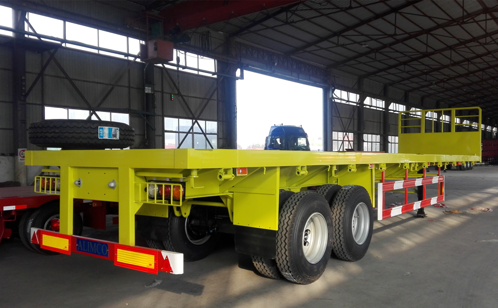 40ft 三轴平台/集装箱卡车半挂车