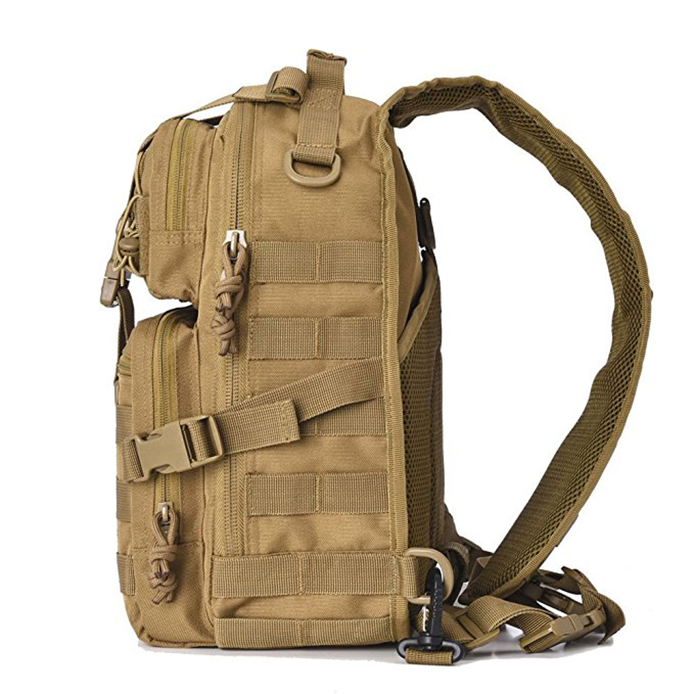 免费样品小战术吊带单肩包军事三角背包 molle 包轻量级 daypack 多