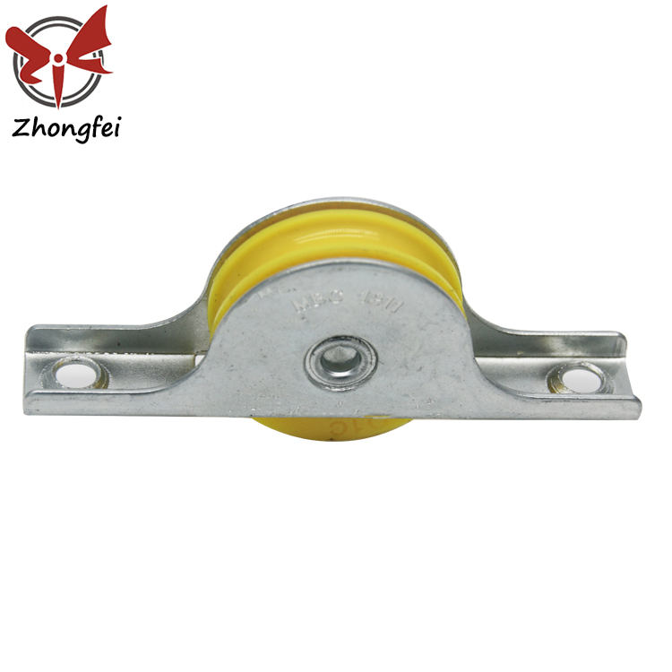 22mm Wholesale low price nylon wheel closet steel housing roller sliding door roller