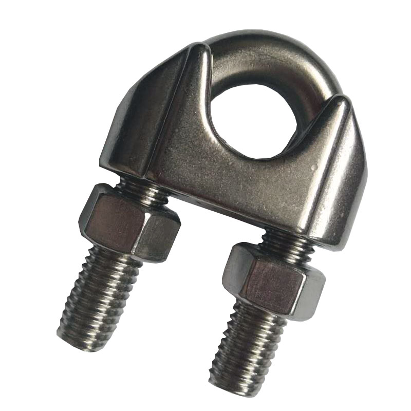 Stainless steel din741 wire rope clamps cable clips M2