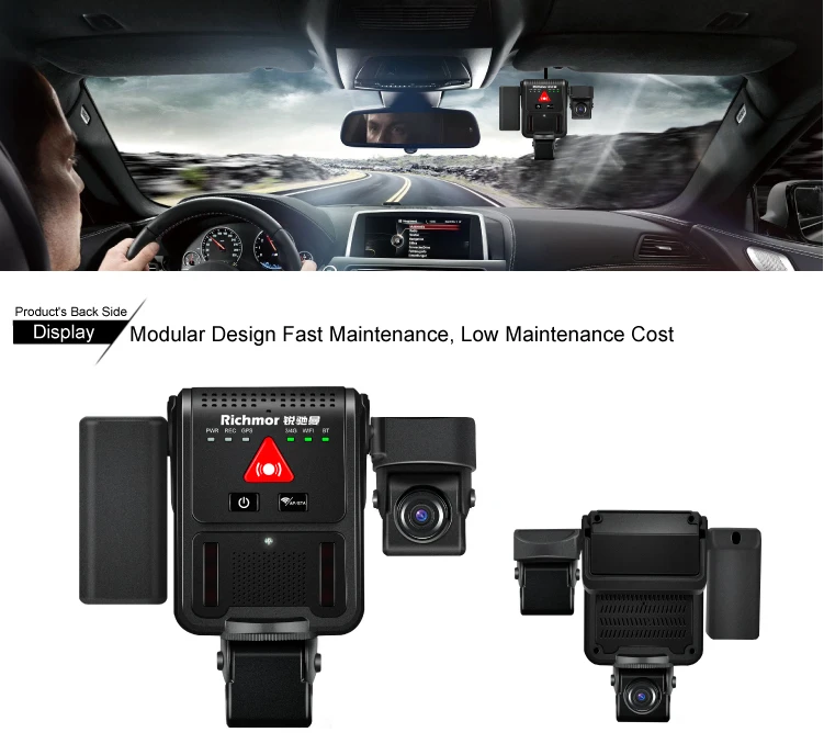 Duel Lens vehicle Dashcam MDVR  vehicle camera system taxi 4G MDVR GPS WIFI 4ch AHD SD CARD 4G MOBILE DVR