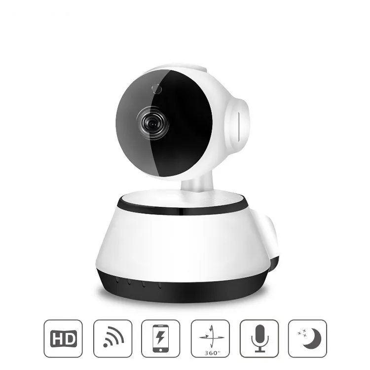 Hot Sale Shenzhen Factory/Manufacturer  Cheapest Pan Tilt Dog Robot Mini P2P Small Wifi CCTV V380 IP Camera