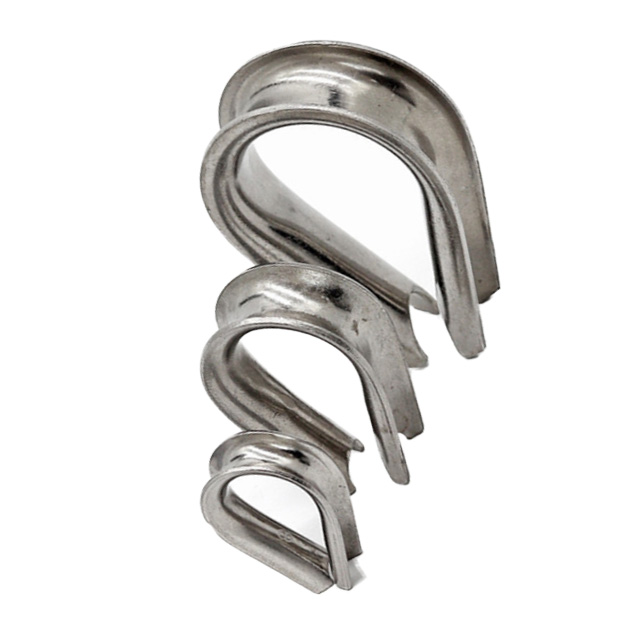 Factory price M32 big size din3091 marine wire rope thimbles fastener hardware