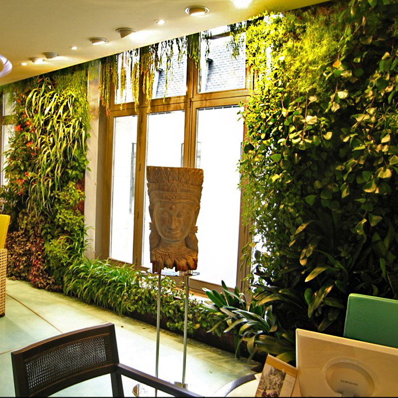 Китай горячая распродажа Искусственный завод ручной работы зеленая стена для внутреннего украшения
