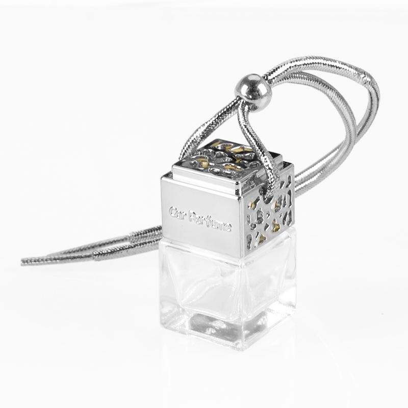 Hanging Car Perfume Glass Bottle Essential Oil Diffuser, Aromatherapy Car Air Freshener