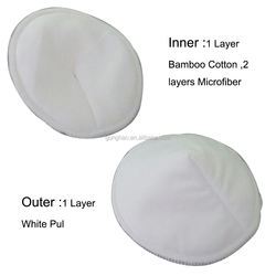 Colorful WaterProof Pul Washable Bamboo Nursing Pad Bamboo Breast Pad