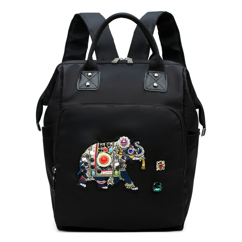 embroidered diaper bag backpack