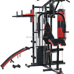 Gimnasio en casa de equipos de fitness/sentarse casa cubierta gimnasio con pesas y con bolsa de boxeo HG480