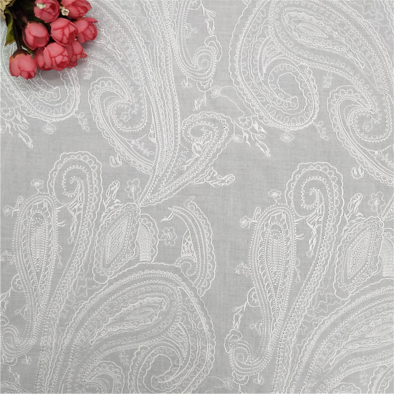 Мягкая на ощупь ткань хорошего качества 100% район Ткань Вышивка