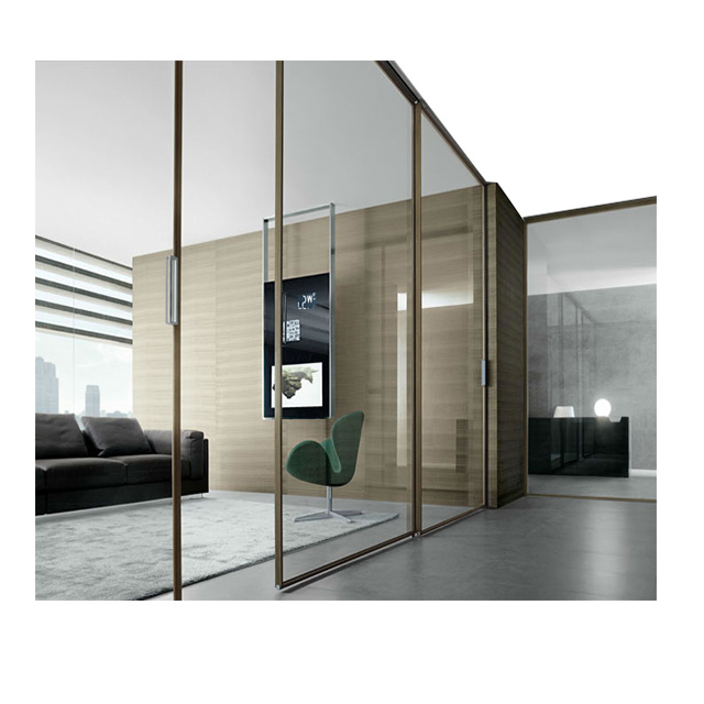 Neue produkt aluminium schlanken rahmen schiebetür mit innen schiebetür schloss für bad