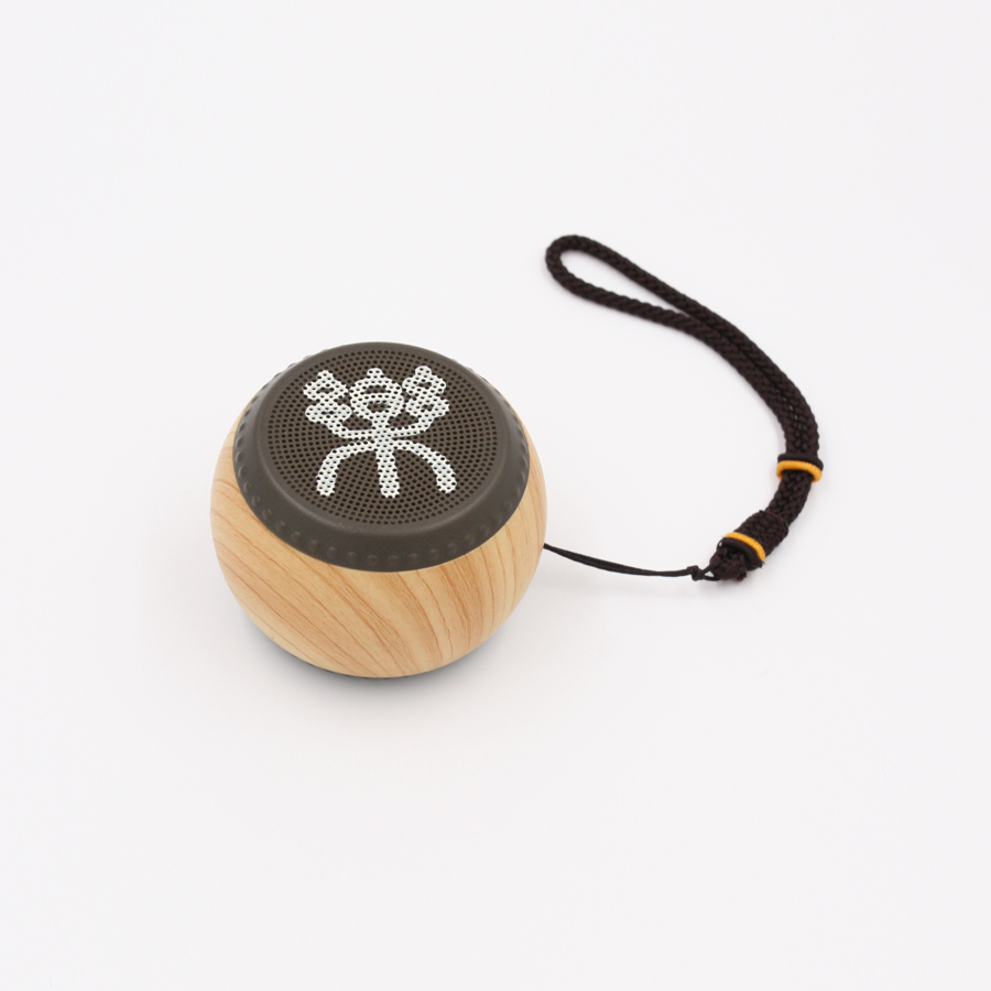 Speakers Bamboo 2018 Promotional Gift Surround Keychain Mini Mp3 Mega Sound 2.1 Portable Ibasket Mushroom Speaker