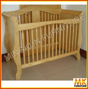 dark wood crib set