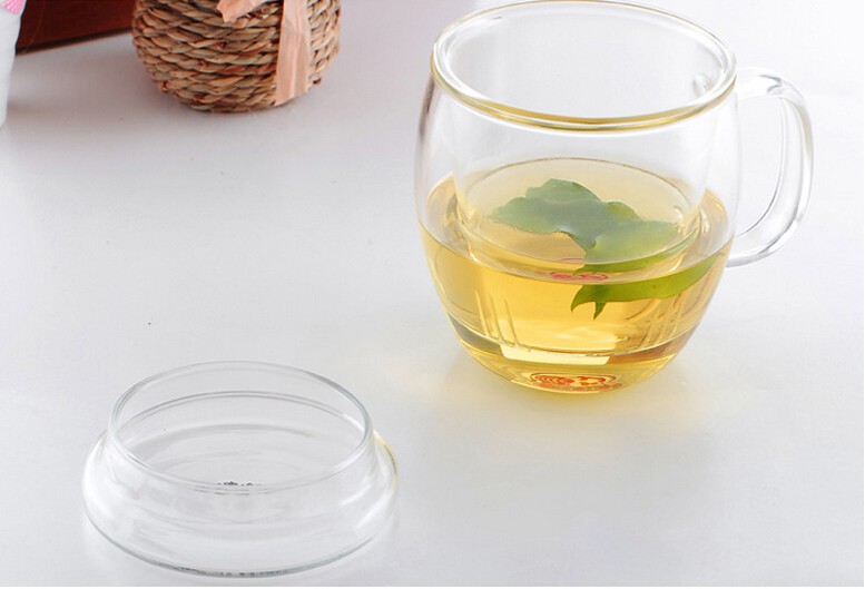 Borosilicate Glass Teapot Tea Cup Glass with Infuser and Lid Green Tea Cup