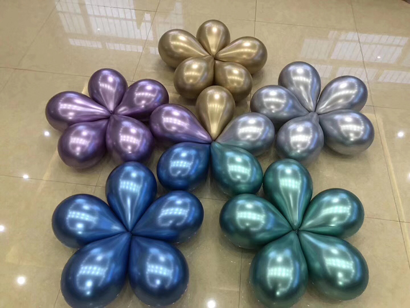 Amazon Hot Selling Metallic Chrome Latex Balloon Gold silver green blue pink purple color available Party  Baloon Supplier