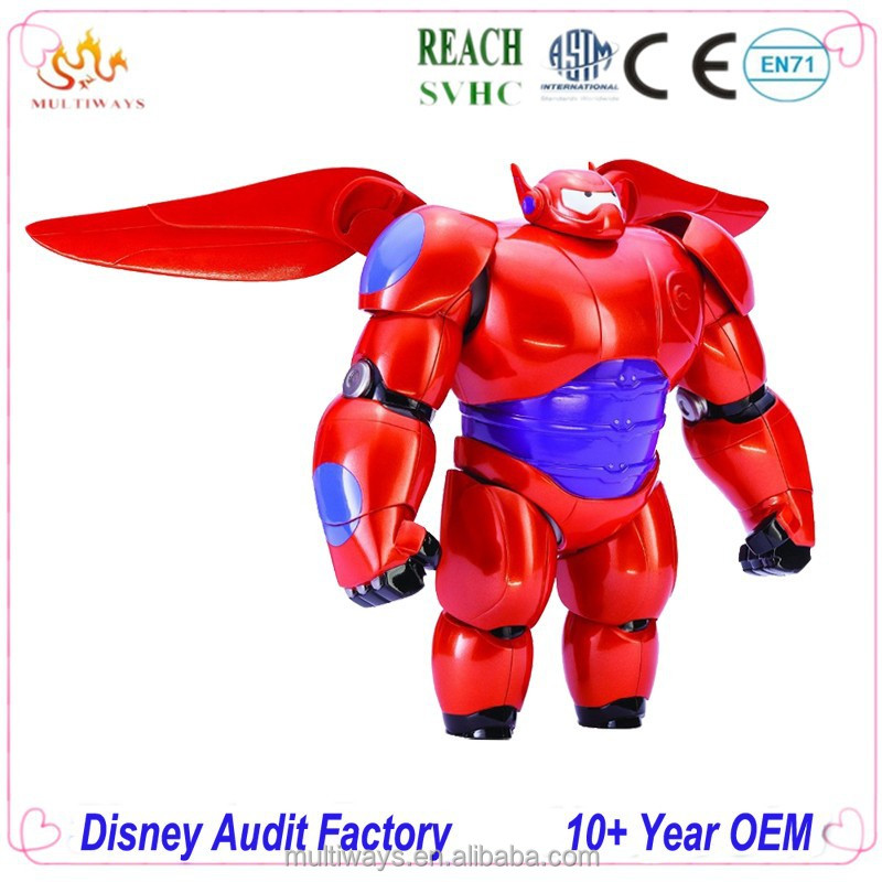 2018 Big Hero 6 Baymax Anime PVC Action Figure Cartoon Cute Robot Shaking Baymax