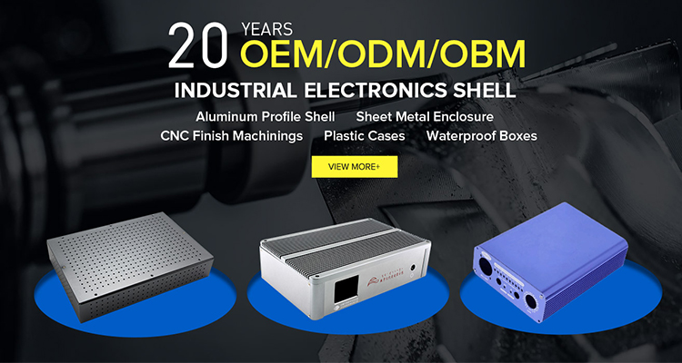 Customized 19 inch 1U 2U 3U rack mount case aluminum enclosure