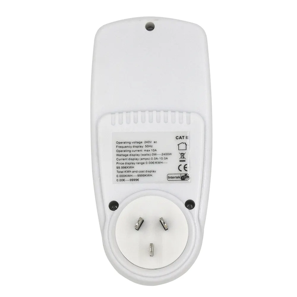 Digital Home Using Voltage Current Volt Test Socket Energy Cost Meter Australia Standard