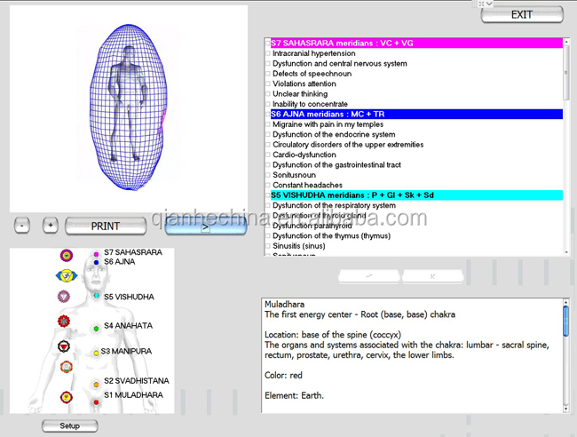 Hot selling 12d aura nls health analyzer with factory price