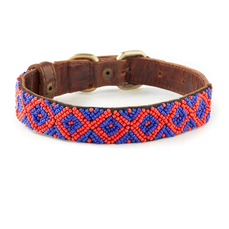 large bead dog collar