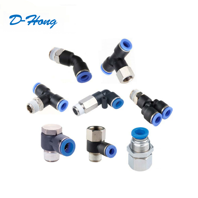 Fevas Tube 12mm-1//4 PT Thread Pneumatic Bulkhead Fitting