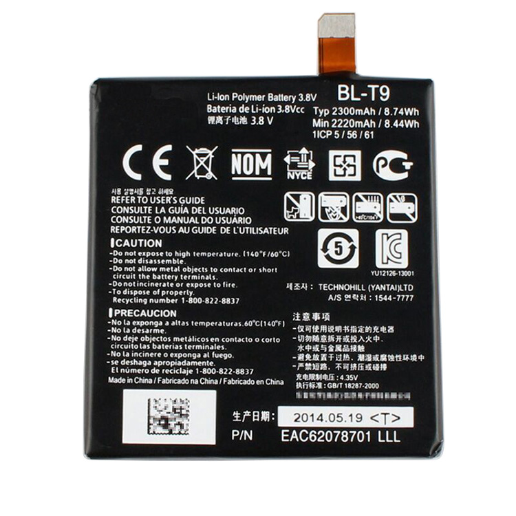 Battery Replacement for LG D820 D821 Nexus 5 BL-T9 Nexus 5 16GB Nexus 5 32GB EAC62078701