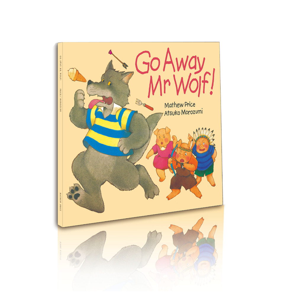 Go Away Mr Wolf English book 0-3 kids picture book classical story