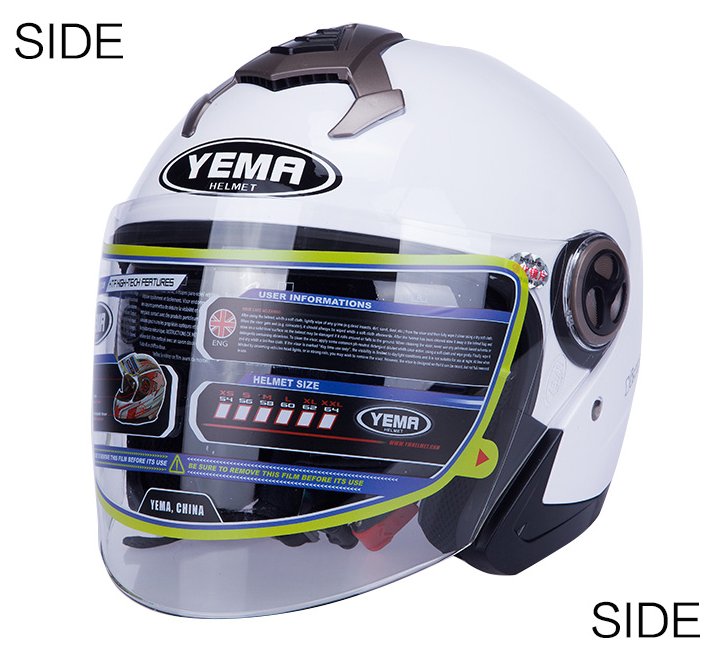 YEMA Casque Moto Intégral YM-850 ECE 22.06 Homologué – Double Visière, Ventilation Avancée – Casque Homme/Femme Route Et Sport